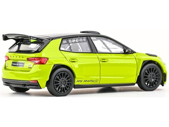 Skoda Fabia IV RS Rally2 2022 Mamba Green 1:43 Scale Diecast Car – Abrex-Abrex-Diecast Model Centre