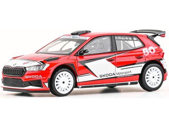 Skoda Fabia IV RS Rally2 2022 Skoda Motorsport Design 2024 200RS 1:43 Scale Diecast Car – Abrex-Abrex-Diecast Model Centre