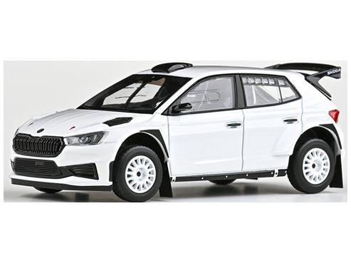 Skoda Fabia IV RS Rally2 2022 White (V3) 1:43 Scale Diecast Model Car – Abrex-Abrex-Diecast Model Centre