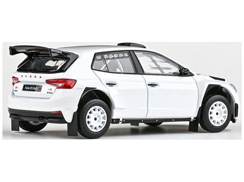 Skoda Fabia IV RS Rally2 2022 White (V4) 1:43 Scale Diecast Model Car – Abrex-Abrex-Diecast Model Centre