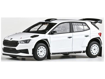 Skoda Fabia IV RS Rally2 2022 White (V4) 1:43 Scale Diecast Model Car – Abrex-Abrex-Diecast Model Centre
