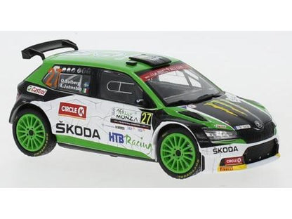 Skoda Fabia R5 Evo #27 WRC Rallye Monza 2020 O.Solberg/A.Johnston 1:43 Scale IXO Diecast Model Car-IXO-Diecast Model Centre