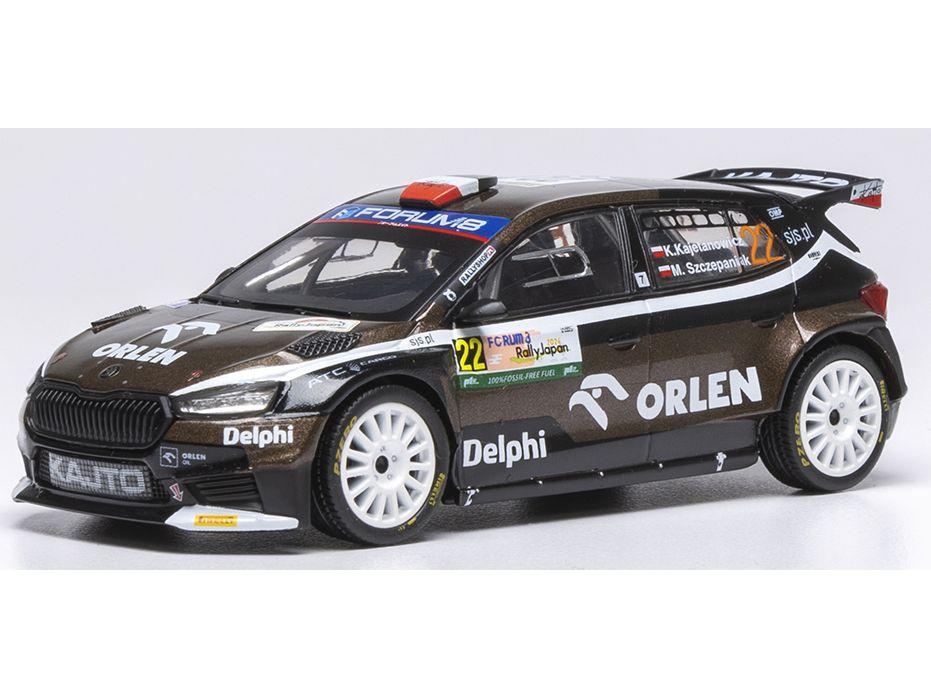 Skoda Fabia RS RALLY2 #22 Kajetanowicz Szczepaniak Rally Japan 1:43 Scale IXO Diecast Model Car-IXO-Diecast Model Centre
