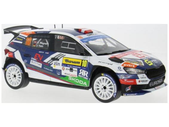 Skoda Fabia Rally2 #10 S.Wagner/J.Hain Barum Rally 2024 1:18 Scale IXO Diecast Model-IXO-Diecast Model Centre