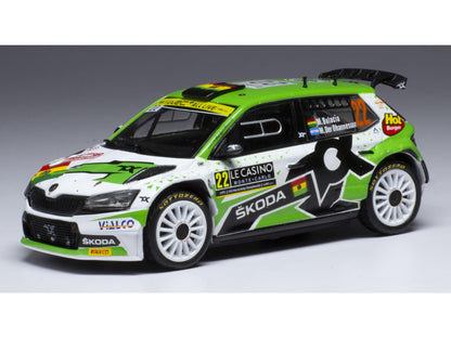 Skoda Fabia Rally2 EVO #22 Rally Monte Carlo 2021 M.B Wilkinson/M.Der Ohannesian 1:43 Scale IXO Diecast Model Car-IXO-Diecast Model Centre