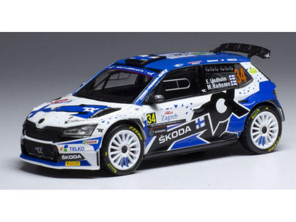 Skoda Fabia Rally2 EVO #34 Rally Croatia 2021 E.Lindholm/M.Korhonen 1:43 Scale IXO Diecast Model Car-IXO-Diecast Model Centre