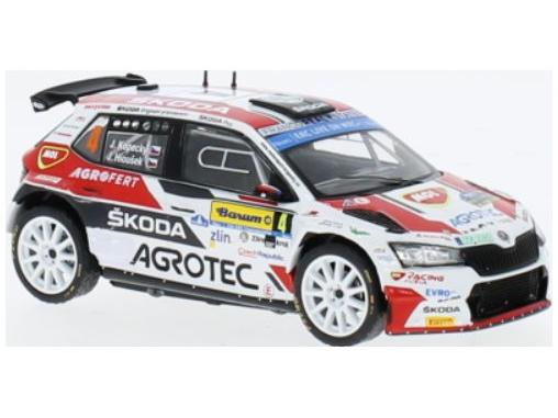 Skoda Fabia Rally2 EVO #4 Barum Rally Zlin J.Kopecky/J.Hlousek 1:43 Scale IXO Diecast Model Car-IXO-Diecast Model Centre