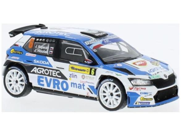 Skoda Fabia Rally2 EVO #6 Barum Rally Zlin J.Kopecky/J.Hlousek 1:43 Scale IXO Diecast Model Car-IXO-Diecast Model Centre
