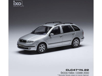 Skoda Fabia Silver 2000 1:43 Scale IXO Diecast Model Car-IXO-Diecast Model Centre