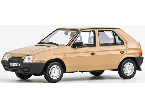 Skoda Favorit 136L 1988 Bedouin Brown 1:43 Scale Diecast Model Car – Abrex-Abrex-Diecast Model Centre