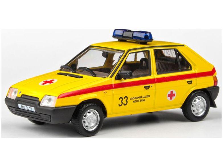 Skoda Favorit 136L 1988 Brno City Council 1:43 Scale Abrex Diecast Model Car-Abrex-Diecast Model Centre