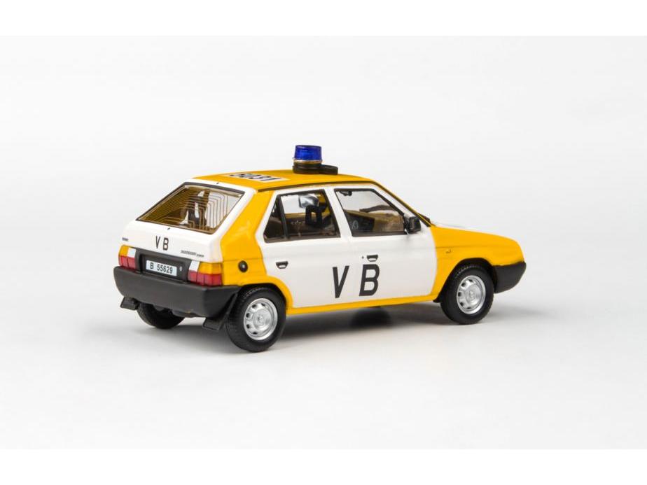 Skoda Favorit 136L 1988 Czechoslovak Communist Police 1:43 Scale Abrex Diecast Model Car-Abrex-Diecast Model Centre