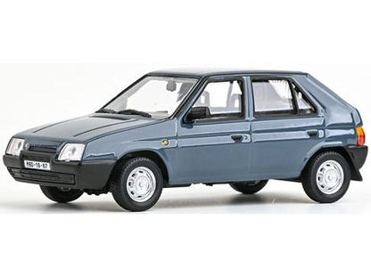 Skoda Favorit 136L 1988 Dark Grey Blue 1:43 Scale Diecast Model Car – Abrex-Abrex-Diecast Model Centre
