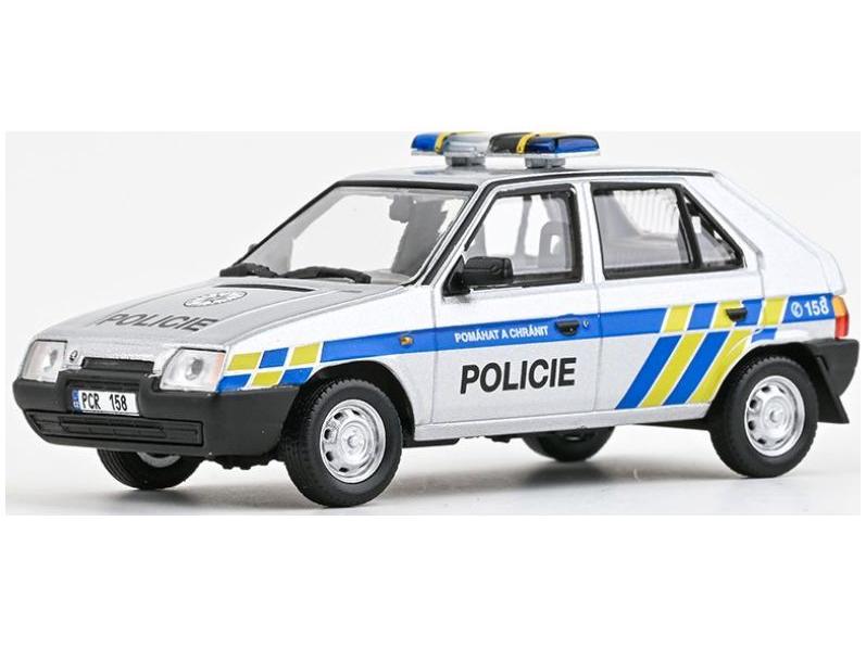 Skoda Favorit 136L 1988 Police 1:43 Scale Abrex Diecast Model Car-Abrex-Diecast Model Centre