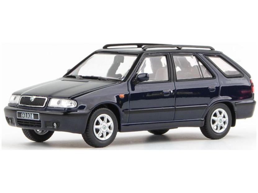 Skoda Felicia FL Estate 1998 Deep Blue Metallic 1:43 Scale Abrex Diecast Model Car-Abrex-Diecast Model Centre