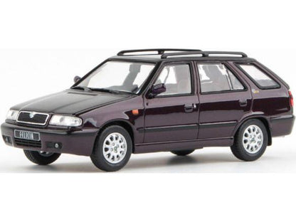 Skoda Felicia FL Estate 1998 Esprit Purple Metallic Mystery 1:43 Scale Abrex Diecast Model Car-Abrex-Diecast Model Centre