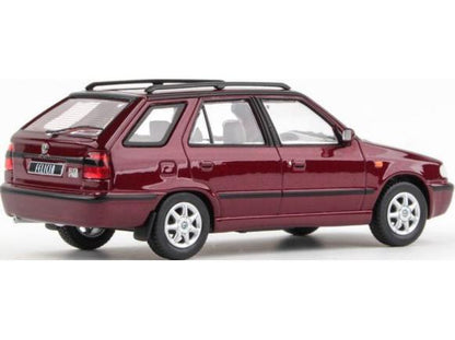 Skoda Felicia FL Estate 1998 Hot Chilli Red Metallic 1:43 Scale Abrex Diecast Model Car-Abrex-Diecast Model Centre