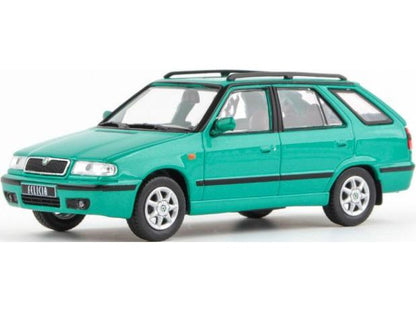 Skoda Felicia FL Estate 1998 Pacific Green Metallic 1:43 Scale Abrex Diecast Model Car-Abrex-Diecast Model Centre