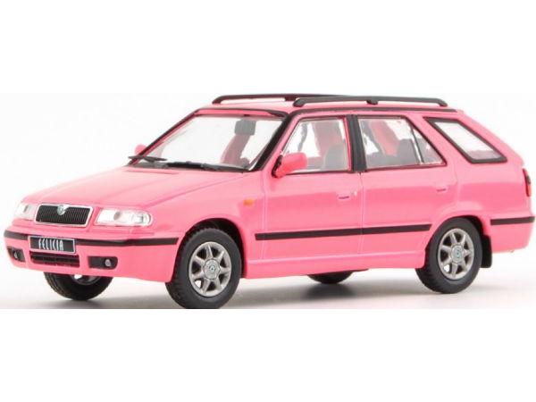 Skoda Felicia FL Estate 1998 Pink 1:43 Scale Abrex Diecast Model Car-Abrex-Diecast Model Centre