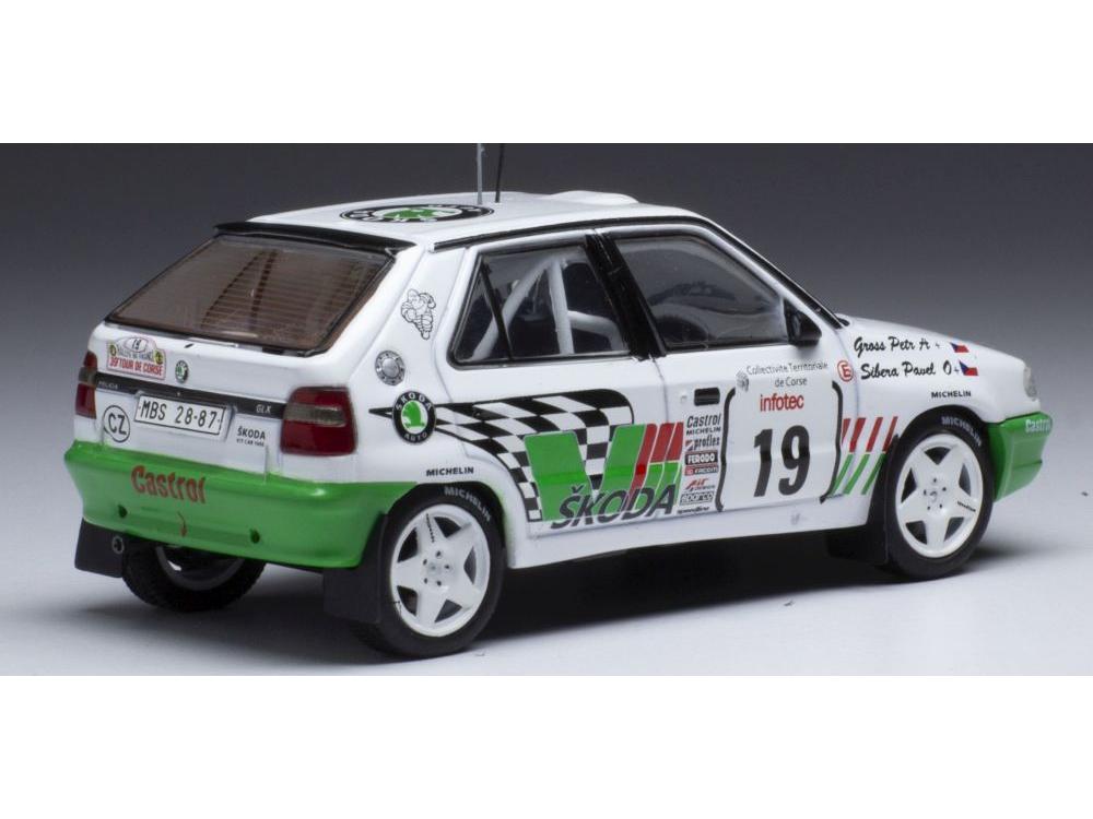 Skoda Felicia Kit Car #19 Rallye Tour de Corse 1995 P.Sibera/P.Gross 1:43 Scale IXO Diecast Model Car-IXO-Diecast Model Centre