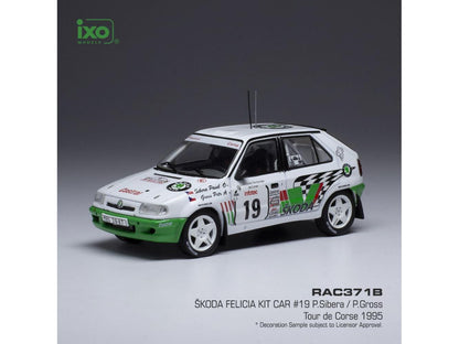 Skoda Felicia Kit Car #19 Rallye Tour de Corse 1995 P.Sibera/P.Gross 1:43 Scale IXO Diecast Model Car-IXO-Diecast Model Centre