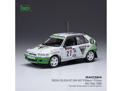 Skoda Felicia Kit Car #27 RAC Rally 1995 P.Sibera/P.Gross 1:43 Scale IXO Diecast Model Car-IXO-Diecast Model Centre