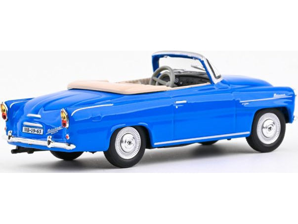 Skoda Felicia Roadster 1963 blue - 1:43 Scale Diecast Model Car-Abrex-Diecast Model Centre