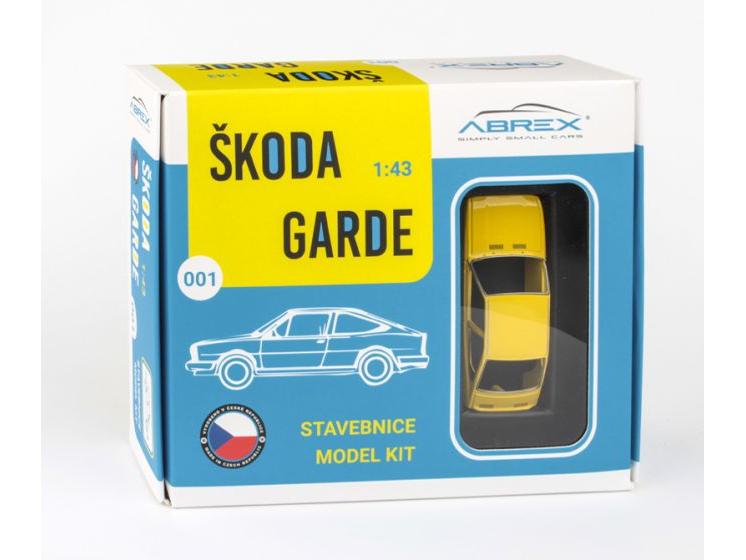 Skoda Garde 1982 Solar Yellow Model Kit 1:43 Scale Abrex Diecast Model Car-Abrex-Diecast Model Centre