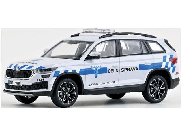 Skoda Kodiaq FL 2021 Customs Administration 1:43 Scale Abrex Diecast Model Car-Abrex-Diecast Model Centre