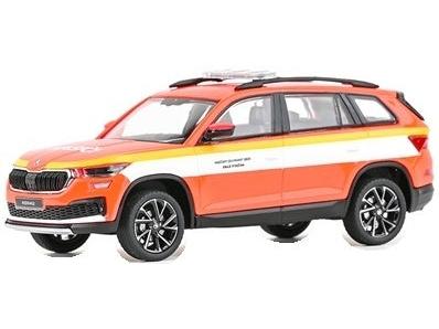 Skoda Kodiaq FL 2021 Fire Brigade Of Highlands Region 1:43 Scale Diecast Car – Abrex-Abrex-Diecast Model Centre