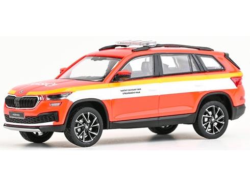Skoda Kodiaq FL 2021 Fire Brigade of Central Bohemian Region 1:43 Scale Diecast Car – Abrex-Abrex-Diecast Model Centre
