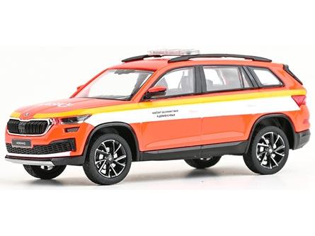 Skoda Kodiaq FL 2021 Fire Brigade of Plzen Region 1:43 Scale Diecast Car – Abrex-Abrex-Diecast Model Centre