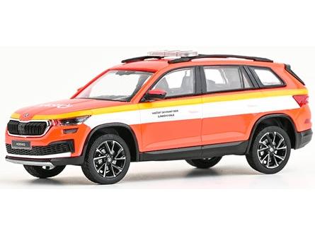 Skoda Kodiaq FL 2021 Fire Brigade of Zlin Region 1:43 Scale Diecast Car – Abrex-Abrex-Diecast Model Centre