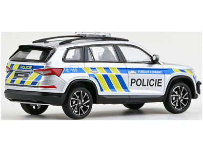 Skoda Kodiaq FL 2021 Police CZ 1:43 Scale Abrex Diecast Model Car-Abrex-Diecast Model Centre
