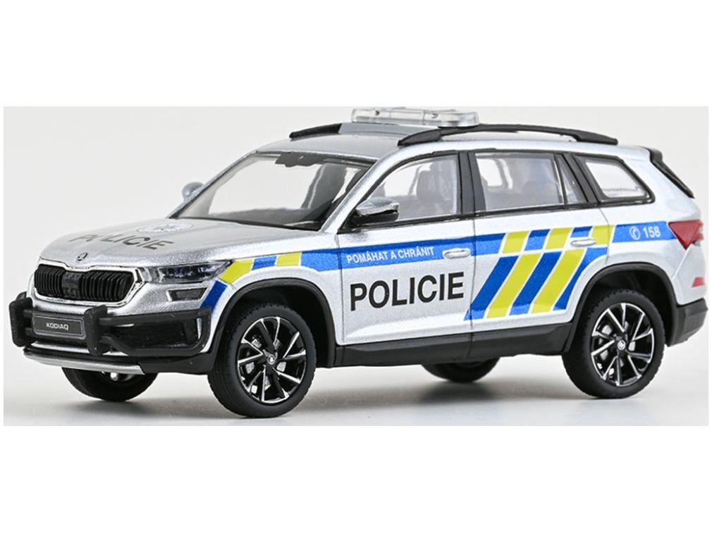 Skoda Kodiaq FL 2021 Police CZ 1:43 Scale Abrex Diecast Model Car-Abrex-Diecast Model Centre