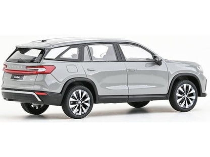 Skoda Kodiaq II 2023 Grey Steel 1:43 Scale Diecast Car – Abrex-Abrex-Diecast Model Centre