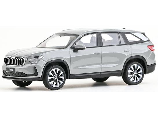 Skoda Kodiaq II 2023 Grey Steel 1:43 Scale Diecast Car – Abrex-Abrex-Diecast Model Centre