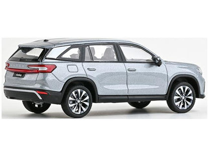 Skoda Kodiaq II 2023 Smoky Silver Diamond Metallic 1:43 Scale Diecast Model Car – Abrex-Abrex-Diecast Model Centre