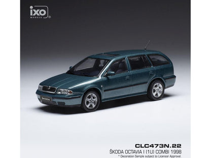 Skoda Octavia 1 (1U) Metallic Green 1998 1:43 Scale IXO Diecast Model Car-IXO-Diecast Model Centre