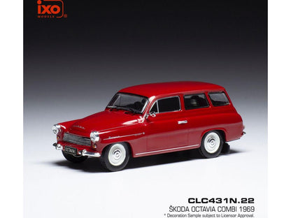Skoda Octavia Combi Red 1969 1:43 Scale IXO Diecast Model Car-IXO-Diecast Model Centre
