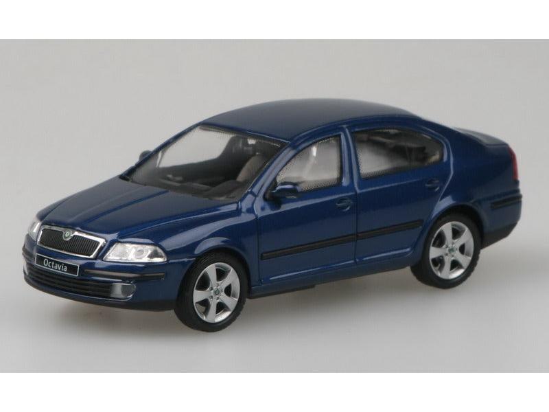 Skoda Octavia II 2004 Deep Sea Blue Metallic 1:43 Scale Abrex Diecast Model Car-Abrex-Diecast Model Centre