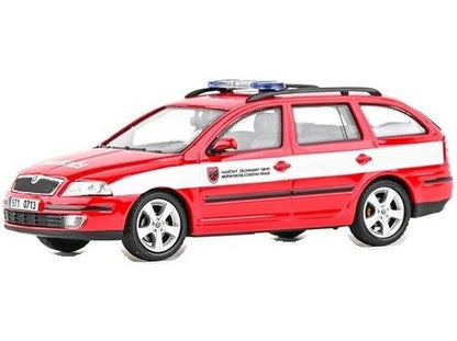 Skoda Octavia II Combi 2004 Fire Brigade Of Moravian-Silesian Region 1:43 Scale Diecast Car – Abrex-Abrex-Diecast Model Centre