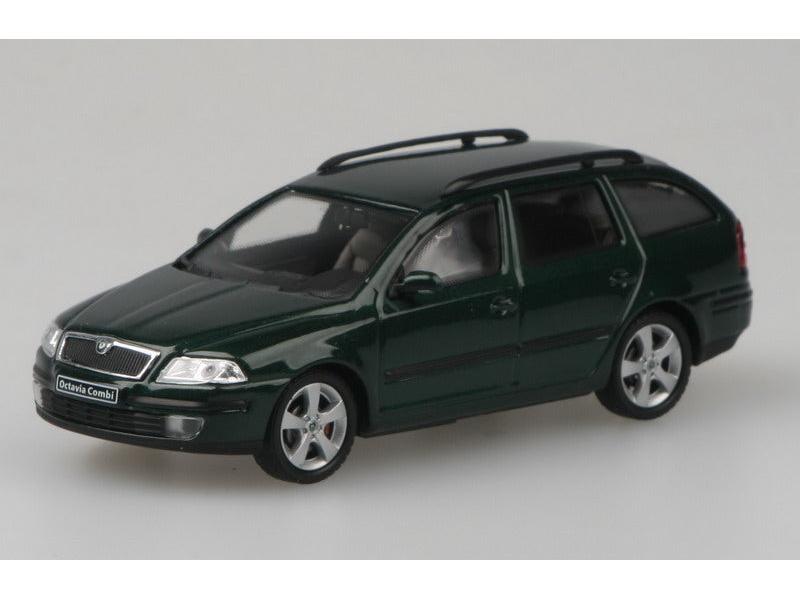 Skoda Octavia II Estate 2004 Green Natur Metallic 1:43 Scale Abrex Diecast Model Car-Abrex-Diecast Model Centre