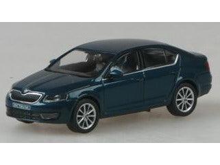 Skoda Octavia III 2012 Lava Blue Metallic 1:43 Scale Abrex Diecast Model Car-Abrex-Diecast Model Centre