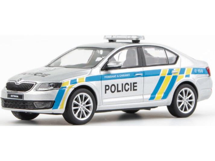 Skoda Octavia III 2012 Police CZ 1:43 Scale Abrex Diecast Model Car-Abrex-Diecast Model Centre