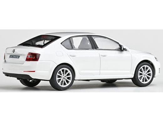 Skoda Octavia III 2012 White Candy 1:43 Scale Diecast Model Car – Abrex-Abrex-Diecast Model Centre