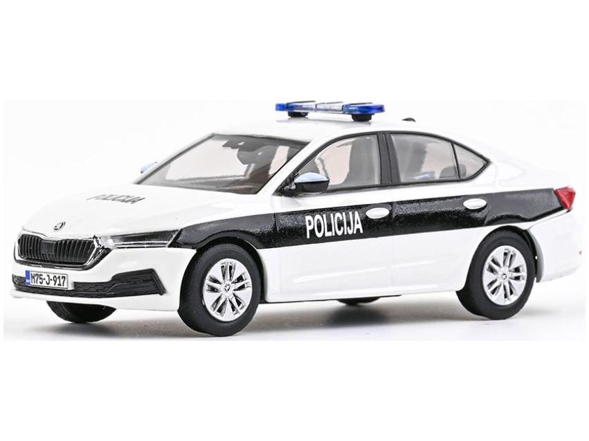 Skoda Octavia IV 2020 Police Bosnia And Herzegovina 1:43 Scale Abrex Diecast Model Car-Abrex-Diecast Model Centre