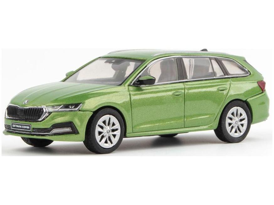 Skoda Octavia IV Estate 2020 Green May Metallic 1:43 Scale Abrex Diecast Model Car-Abrex-Diecast Model Centre