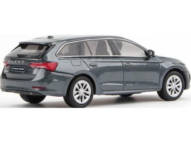Skoda Octavia IV Estate 2020 Quartz Grey Metallic 1:43 Scale Abrex Diecast Model Car-Abrex-Diecast Model Centre