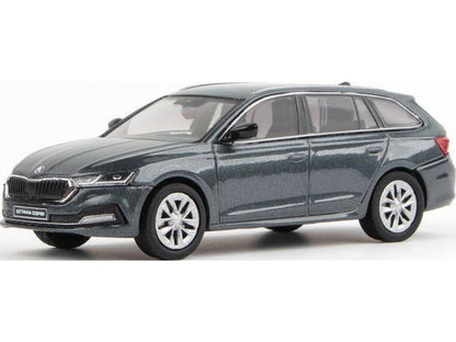 Skoda Octavia IV Estate 2020 Quartz Grey Metallic 1:43 Scale Abrex Diecast Model Car-Abrex-Diecast Model Centre